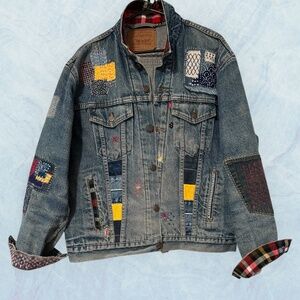 One-of-a-Kind Vintage Levis Type III Denim Jacket  Handcrafted Sashiko boro